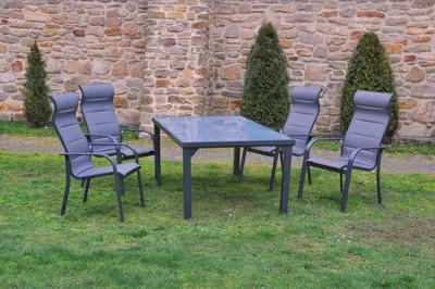 Immagine prodotto di Set da pranzo VADUZ - vetro, Colore: grigio