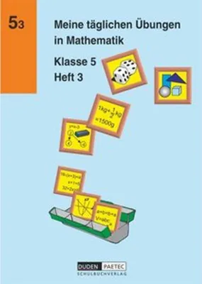 Obrázek produktu pro Meine täglichen Übungen in Mathematik Klasse 5 Heft 3