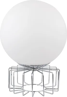 Produktbild von GLOBO Tischlampe Wohnzimmer Tischleuchte Schlafzimmer weiß Kugel Glas 22814C