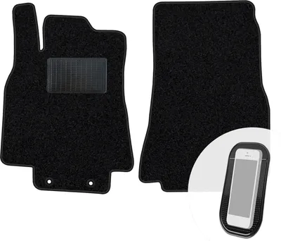 Produktbild von moto-MOLTICO Vorne Fußmatten Auto Velours Autoteppiche Schwarz Automatten Set 2-teilig passend für Mercedes-Benz A-Klasse W169 2004-2012