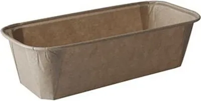 Produktbild von 250 Backformen pure eckig 523 ml 5 cm x 8,5 cm x 18,8 cm braun