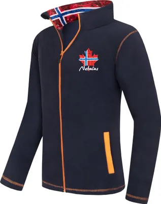 Produktbild von Nebulus Fleecejacke NEXT Herren, warme Fleece Jacke, mit langem Full-Zip Reißverschluss, P5461 - Herren, navy, M