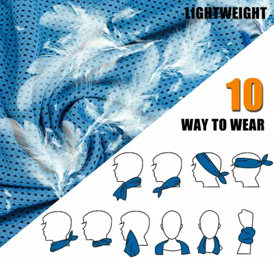 Produktbild von 10X Kühlendes Sporthandtuch Fitness Abkühlung Handtuch Kühlhandtuch Kühltuch Cooling Towel Sport Fitness Sporthandtücher
