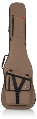 Produktbild von Gator Cases Bassgitarrentasche, Softtasche, Beige, Stoff, 1 Taschen, Rot, Schaum