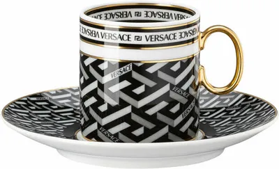 Zdjęcie produktu dla Filiżanka do espresso Rosenthal Versace La Greca Signature Black 2 szt
