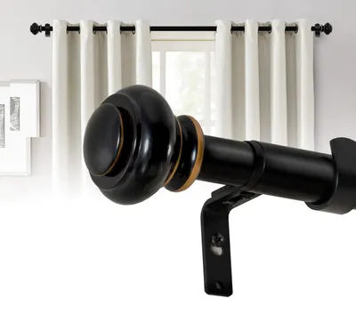 Produktbild von Verstellbare Gardinenstange aus Edelstahl, Länge 76 - 230 cm