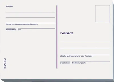 Produktbild von Herlitz Postkartenheft mit 100 Postkarten