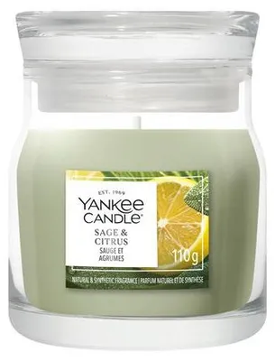 Image de Yankee Candle Sage & Citrus bougie en cire Rond Citron Vert clair 1 pièce(s)