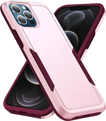 Produktbild von Mobigear Heavy Armor iPhone 14 Pro Max Hülle Hardcase Backcover Stoßfest - Pink / Lila