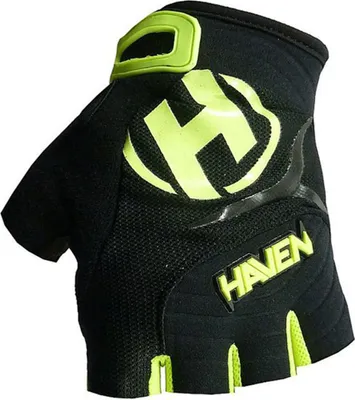 Produktbild von HAVEN Fingerlose Fahrradhandschuhe - DEMO  - Schwarz/Grün XS