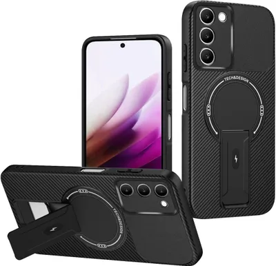 Obrázek produktu pro Pouzdro MagSafe pro Xiaomi Redmi 15 5G 4G Držák a stojánek Hybrid Black