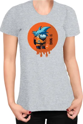 Produktbild von Damen T-Shirt Dragon Anime Manga Ball Z Goku 30, Lady XS / Grau