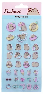 Obrázek produktu pro Pusheen Sticker-Set, offiziell lizenziert, zum Dekorieren von Notizbüchern und Laptops