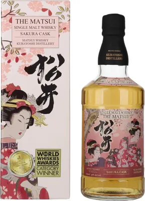 Image de Matsui Whisky THE MATSUI Single Malt Japanese Whisky SAKURA CASK 43% Vol. 0,7l en boîte cadeau