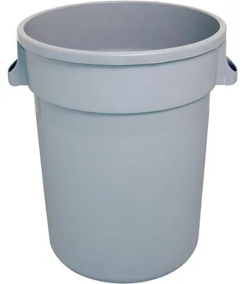 Produktbild von Abfallcontainer rund, grau, 80 Liter