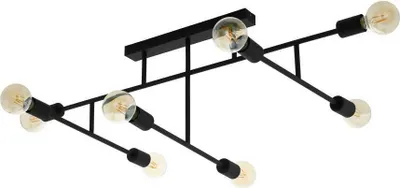 Produktbild von EGLO 98035, 8 Glühbirne(n), E27, Schwarz