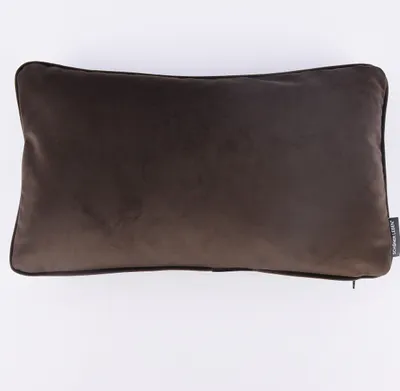 Produktbild von SCHÖNER LEBEN. Samtkissen mit Keder braun 30x50cm