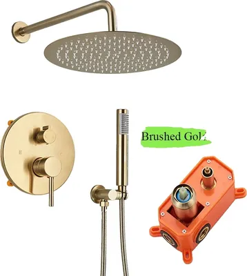 Zdjęcie produktu dla System armatury prysznicowej, funkcjonalność 2-drożna, montaż ścienny, 2-drożny 12 cali