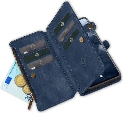 Produktbild von Handy Hülle für Xiaomi 17T Geldbeutel Geldbörse RFID Schutz Klapphülle Cover Schutzhülle Wallet Farbe: Blau