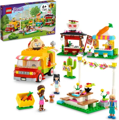 Produktbild von LEGO 41701 Friends Streetfood-Markt mit Taco-Truck und Smoothie-Bar