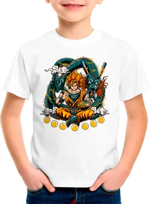 Produktbild von style3 Dragon Ramen Kinder T-Shirt super dragon saiyan z gt