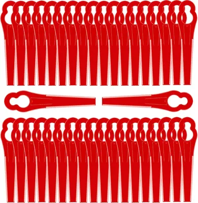 Produktbild von 100 Stš¹ck Klinge fš¹r Rasentrimmer Ersatzmesser Kunststoff Ersatzmesser Trimmer Rasentrimmer Messer Rasenm?her Klinge Kunststoff Rasentrimmer Zubeh?r Kunststoffmesser fš¹r Akku-Rasentrimmer