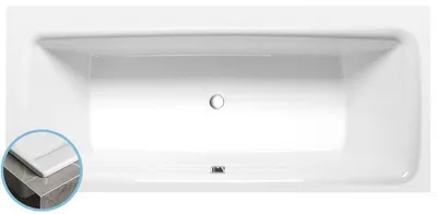 Produktbild von Polysan KVADRA SLIM Rechteckwanne 180x80x47cm, weiß