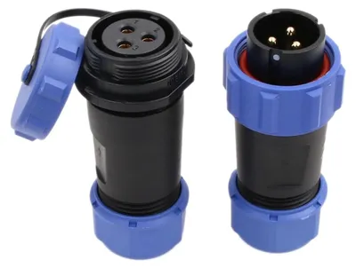 Imagen del producto de Conectores para cables, de 3 polos, con grado de protección IP68, de color , para uso en exteriores