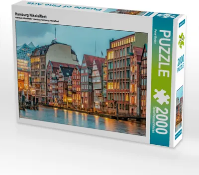 Produktbild von CALVENDO Puzzle Hamburg Nikolaifleet | 2000 Teile Lege-Größe 90x67cm Foto-Puzzle für glückliche Stunden