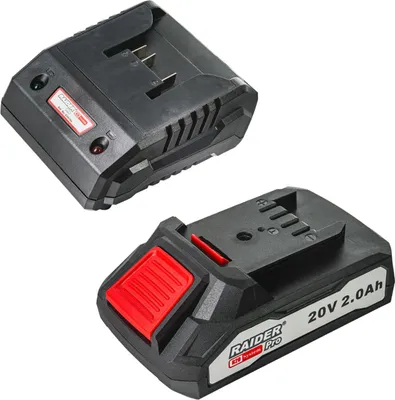Obrázok produktu pre Sada nabíjačka a akumulátor 20V 2Ah Raider Pro