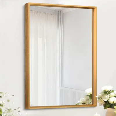 Productafbeelding van Solidchoice - Decoratieve Rectangulaire Wandspiegel 50 x 40 cm