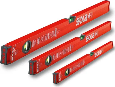 Produktbild von Oligei So-Big Set / 60/100 / 180 Sola Aluminium-Spirit-Level Bigx-Set, enthält BigX 60, Bigx3 100, BigX3 180, Meterstab