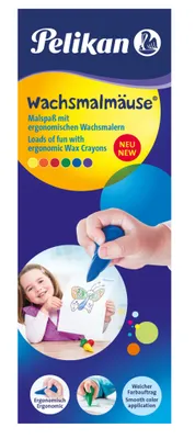 Immagine prodotto di Pastelli a cera Pelikan, colori assortiti, set regalo da 6 pezzi