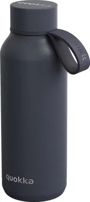 Produktbild von Quokka Solid With Strap - Edelstahl-Thermoflasche 510 ml mit Riemen (Schiefer)
