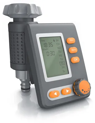 Produktbild von Brandson - Bewässerungscomputer digital mit Display - Wasserzeitschaltuhr - Bewässerungssteuerung - Bewässerungssystem – Bewässerungsprogramm 1 – 240 Minuten – Bewässerung 6h / 12h / tageweise