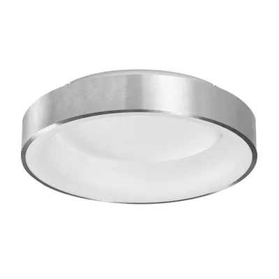 Obrázek produktu pro Stropní svítidlo LEDVANCE SUN@HOME CIRCULAR, stříbrné, 18,5 W, 500 lm, nastavitelné bílé světlo (2200K-5000K), plynule regulovatelné, stmívatelné, automaticky přizpůsobuje světlo biorytmu, krytí IP20
