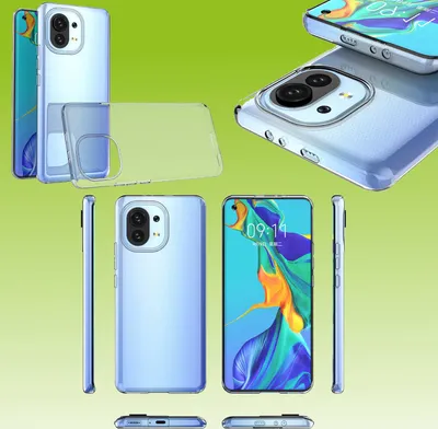 Produktbild von Für Xiaomi Mi 11 Lite Silikoncase TPU Schutz Transparent Handy Tasche Hülle Cover Etui Zubehör Neu