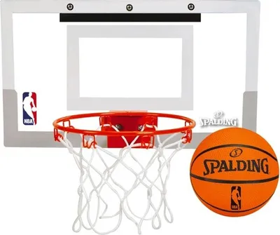 Image de Spalding Arena Slam 180 Mini-Panier De Basket - Blanc  | Taille: UNI
