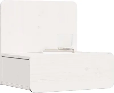 Produktbild von vidaXL Nachttisch 2 pcs Weiß 44 x 32,5 x 40 cm Massivholz Kiefer