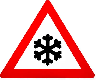 Produktbild von ORIGINAL Verkehrsschild Nr. 101-51 * Schnee - oder Eisglätte * SL 900 mm nach StVO und RAL-Gütebedingungen Achtung Warnschild Straßenschild Gefahrenzeichen Schild Schnee Eis Glatteis