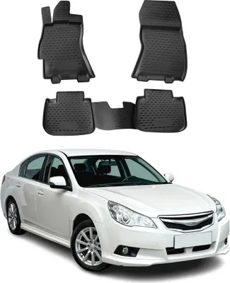 Image de 2009-2014 Tapis de sol Subaru Legacy TPE noir 4 pièces