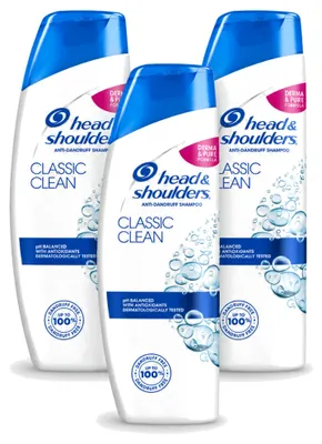 Produktbild von 3 x Head & Shoulders Shampoo Classic Clean 200 ml - Vorteilspackung - 3 Stücke