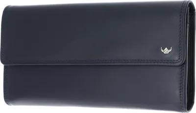 Produktbild von Golden Head Leder Geldbörse Polo RFID Protect Damenbörse 2088 Marineblau dunkelblau