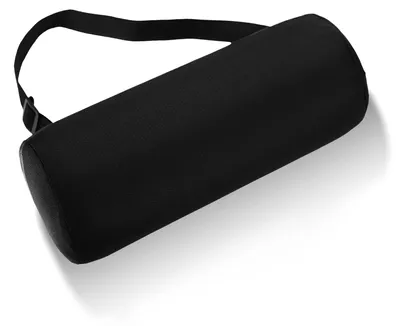 Produktbild von Lendenkissen für Bürostühle, ergonomisch verstellbar, Lendenwirbelstütze, atmungsaktive Lendenrolle, waschbarer Bezug, Sitzkissen für Auto, Reisen und Arbeit (schwarz)