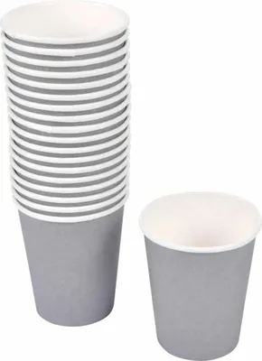 Image de Set de 20 gobelets en carton Gris