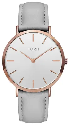 Produktbild von Damen- und Herrenuhr TORII R38LL.WR in grauer Farbe, klassische Fashion.