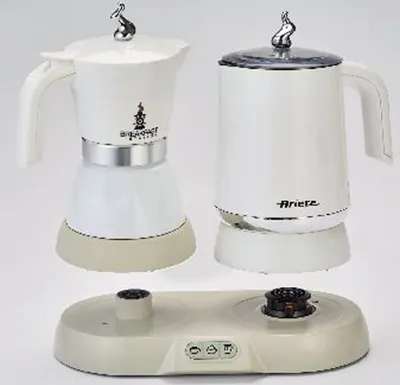 Produktbild von Ariete 2- in 1 FRÜHSTÜCK-SET Espressokocher + Milchaufschäumer/Wasserkocher in Einem