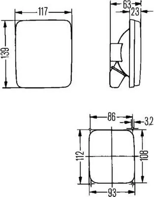 Produktbild von HELLA Bremsleuchte 2DA 005 200-161 Links Rechts