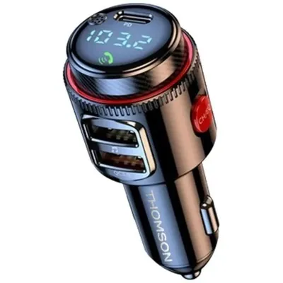 Immagine prodotto di Trasmettitore FM Bluetooth - THOMSON - 12/24 V - 48 W - QC 3.0 - LED blu