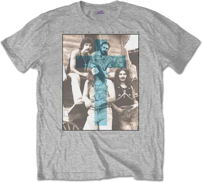 Zdjęcie produktu dla Black Sabbath Blue Cross Grey M Koszulka